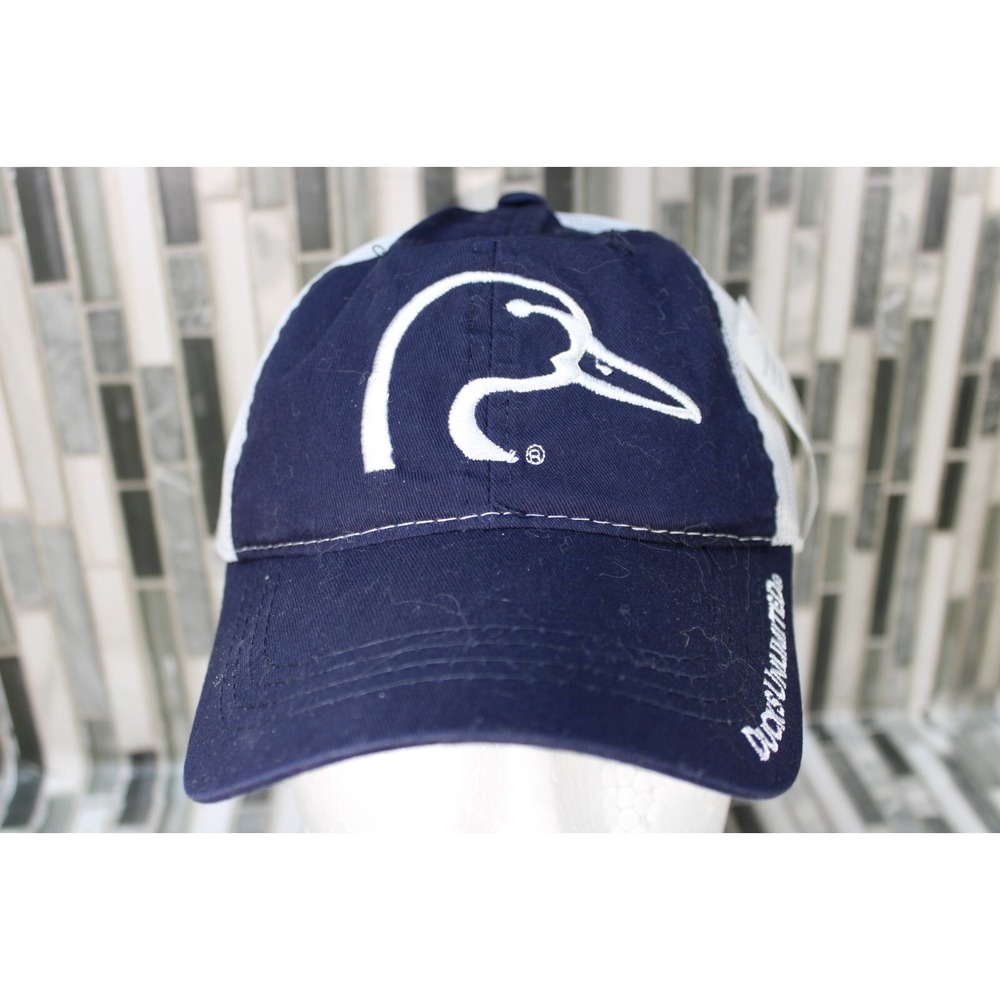 NWT Ducks Unlimited Adjustable Hat Blue White‎